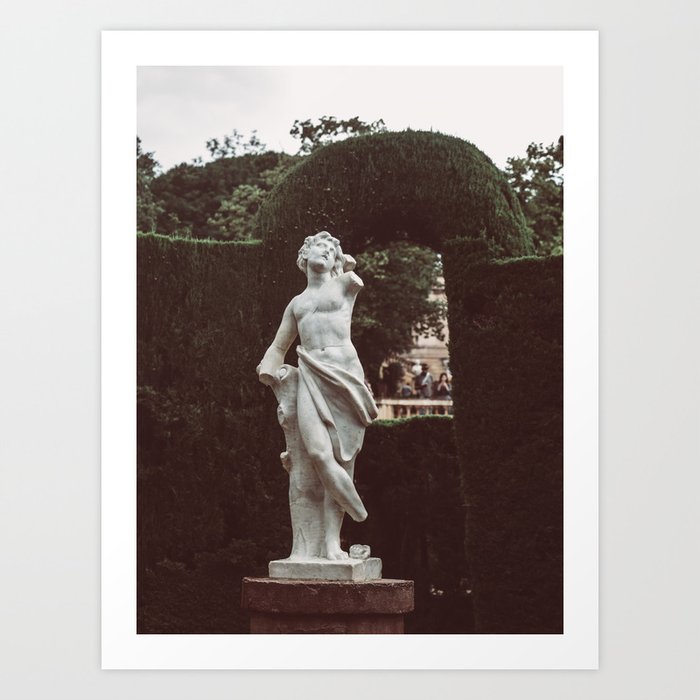 Elegant Renaissance White Marble Statue Photography Art Print