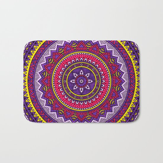 Hippie mandala 40 Bath Mat