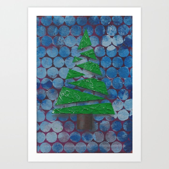 A Very Merry Christmas Tree Art Print