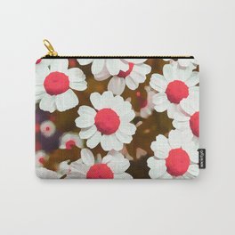 Pop Pink Chamomiles - Watercolor Design Carry-All Pouch