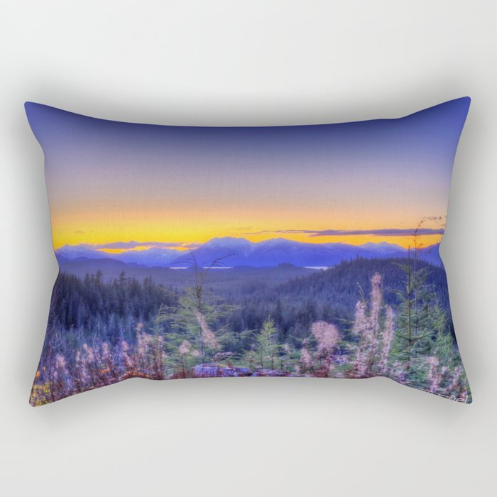 Hoonah Sunset Rectangular Pillow