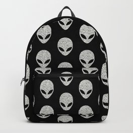 Glitter Grey Aliens Backpack