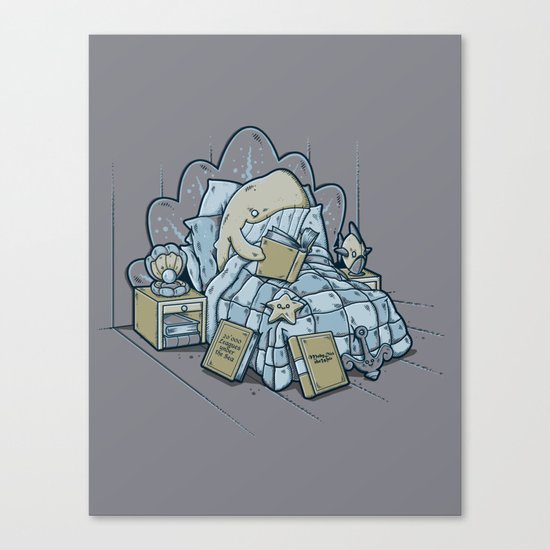 LATE NIGHT READINGS Canvas Print