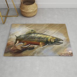 The Native Brook Trout Area & Throw Rug