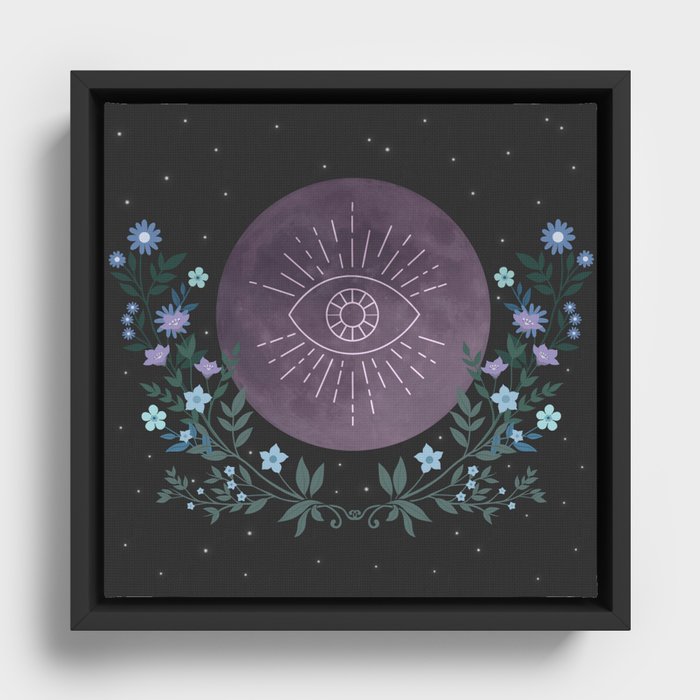 La Luna Nouveau Framed Canvas