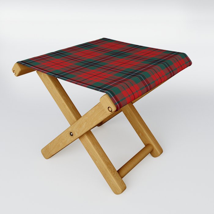 Clan Nicolson Tartan Folding Stool