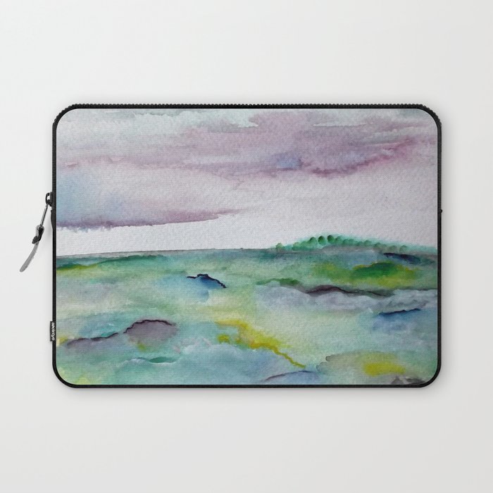 "337" abstract watercolor landscape Laptop Sleeve