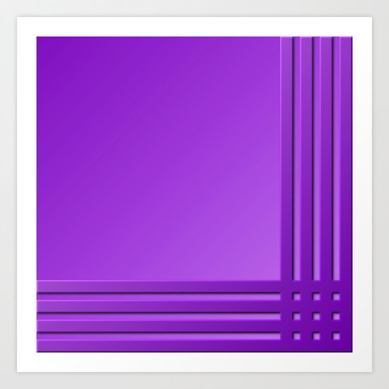 Purple on Purple Art Print