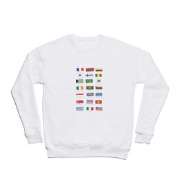 World traveler flags Crewneck Sweatshirt