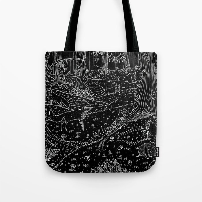 Nocturnal Animals of the Forest Tote Bag