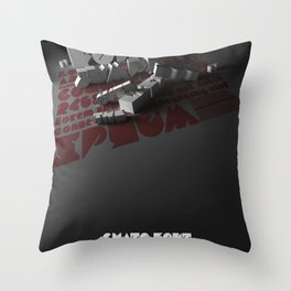 Chato Font poster Throw Pillow