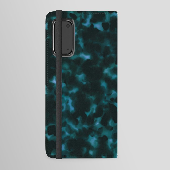 Tortoise Shell Teal Classy Animal Pattern Android Wallet Case