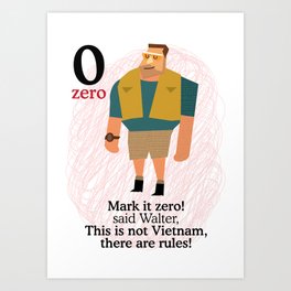 Mark it zero! Art Print | Children, Vector, Illustration, Movies & TV 