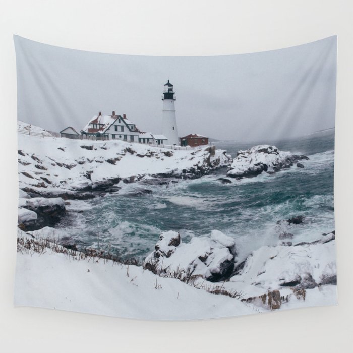 Cape Elizabeth Lighthouse, Maine Wall Tapestry