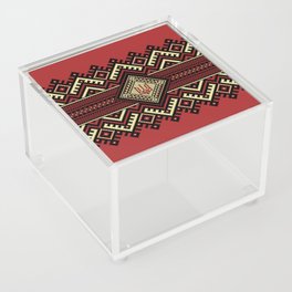Ukrainian embroidered art for home decoration. Acrylic Box