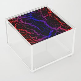 Cracked Space Lava - Red/Blue Acrylic Box