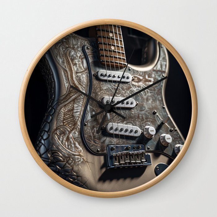 Hela Stratocaster Electric Guitar Wall Clock