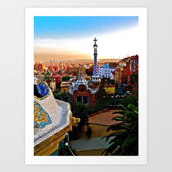 Barcelona - Gaudí's Park Güell Art Print