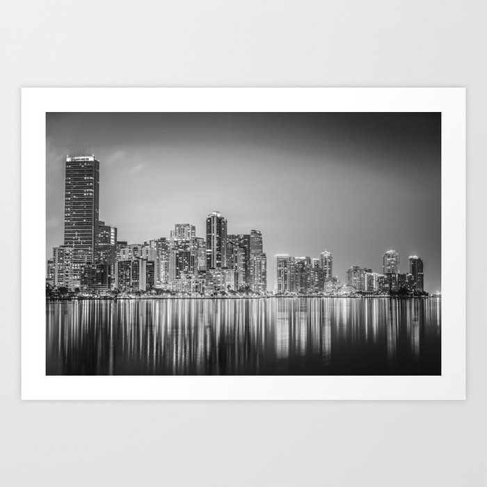"Miami Downtown" Black And White Fine Art Photography Print Of The