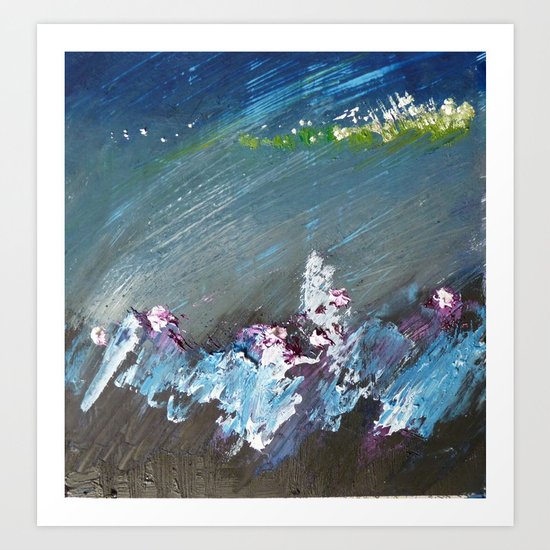 Splash into the Undergrowth Art Print