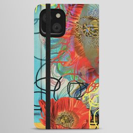 poppy with yellow bright art iPhone Wallet Case