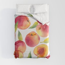 peache fruit pattern Duvet Cover