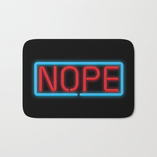 Nope Neon Bath Mat