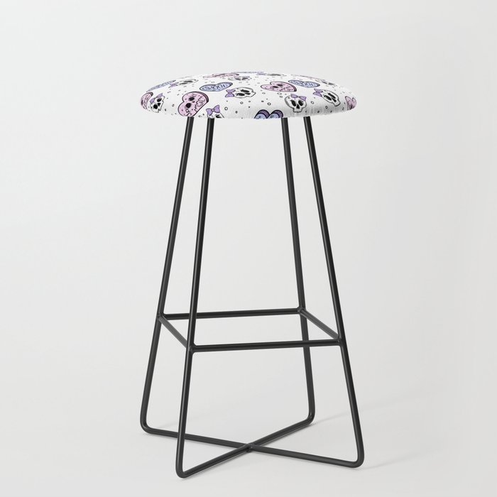 spooky gal white Bar Stool