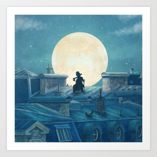 Rooftoppers - square format Art Print