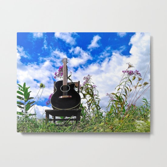 Playing the Field Metal Print