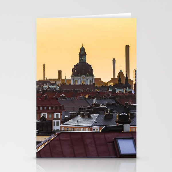 Stockholm rooftops Stationery Cards