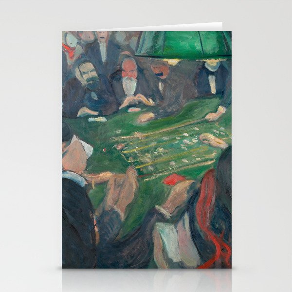 Edvard Munch - At the Roulette Table in Monte Carlo Stationery Cards