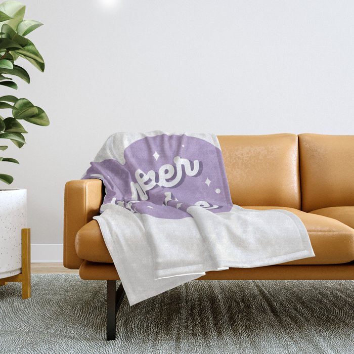 BTS you never walk alone purple heart Throw Blanket