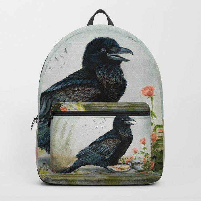 Breakfast With the Raven Backpack
