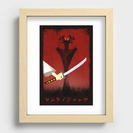 Samurai Jack Print - Sword, Aku Recessed Framed Print