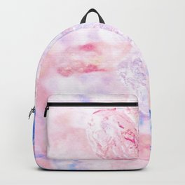 crushed crystal pink and blue impressionism texture Backpack