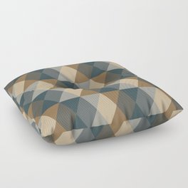 Caffeination Geometric Hexagonal Repeat Pattern Floor Pillow