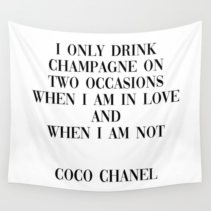 coco quote Wall Tapestry by typutopia