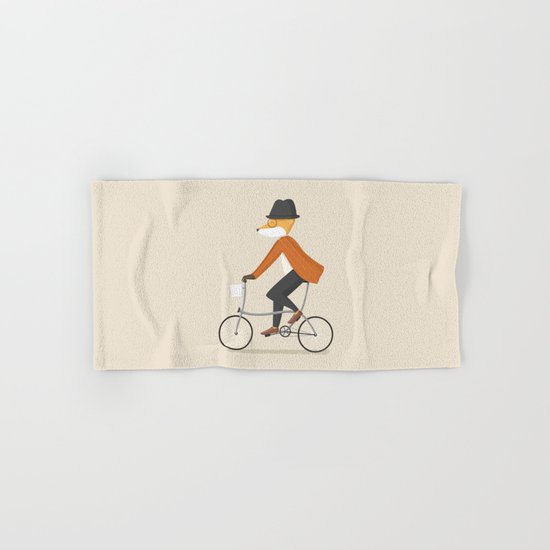 Mr. Fox is on His Way Hand & Bath Towel