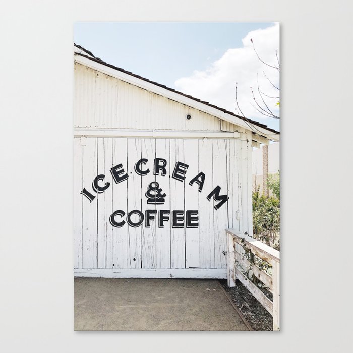 Ice Cream & Coffee Canvas Print