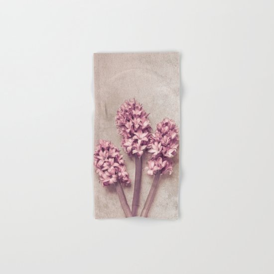 Lovely pink Hyacinths Hand & Bath Towel