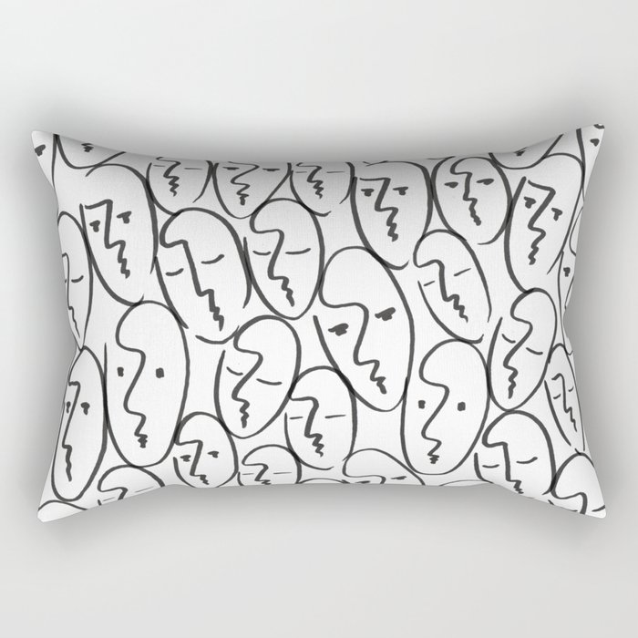faces Rectangular Pillow