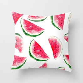 Sweet summer watermelon Throw Pillow