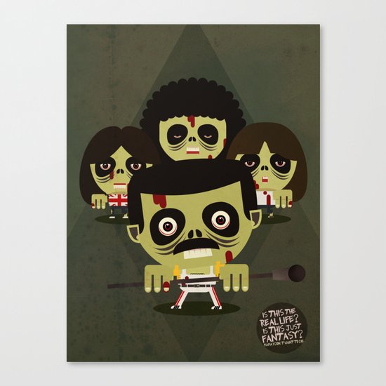 queen zombies Canvas Print