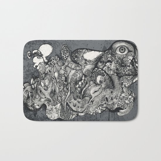 ABSTRACT FREE FORM Bath Mat