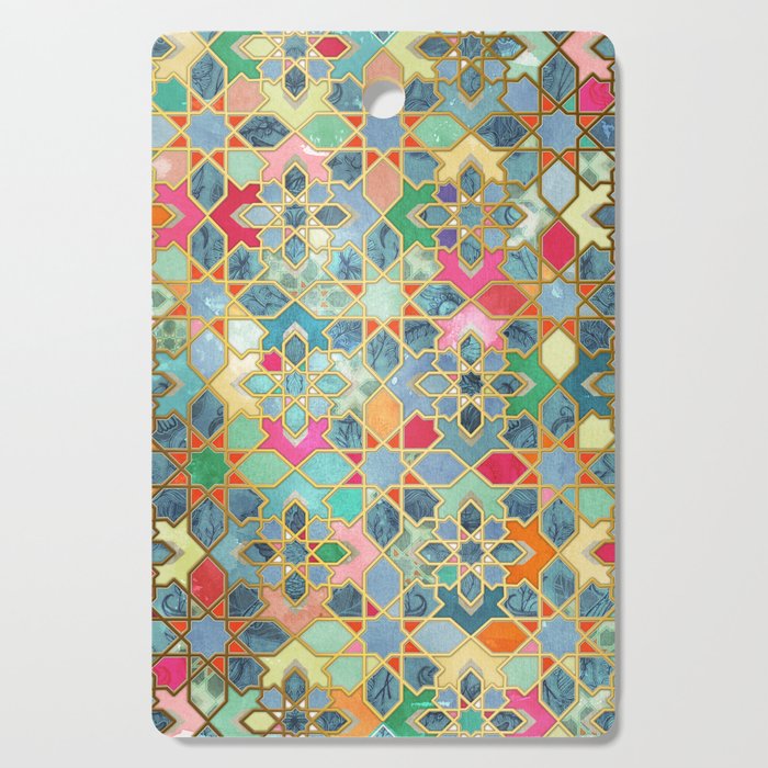 Gilt & Glory - Colorful Moroccan Mosaic Cutting Board