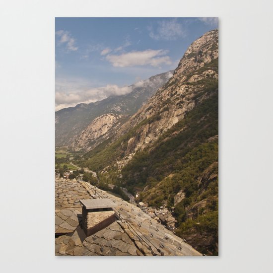 Aosta valley Canvas Print