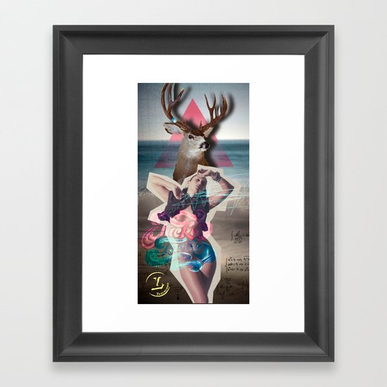 DEER Framed Art Print
