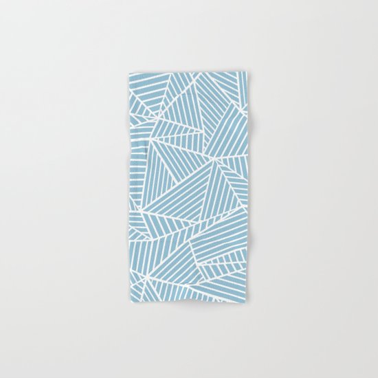 Ab Lines Sky Blue Hand & Bath Towel