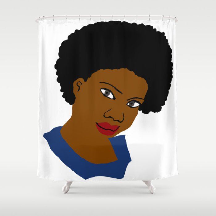 Love Your Beautiful Afro Natural Hair Shower Curtain By